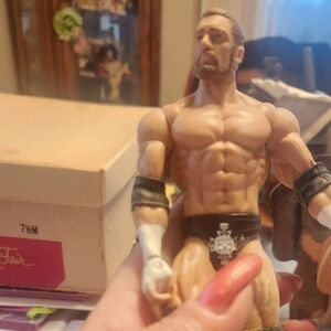 Wrestling Action Figure with Black and White Gear Triple H 2012